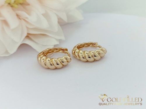 Goldfilled Antyalergiczne Kolczyki 17mm 18K kolor