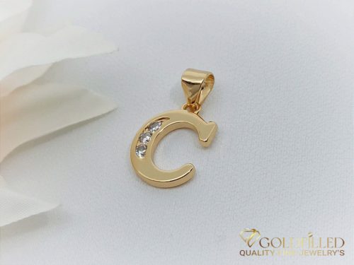 Antyalergiczny wisiorek Goldfilled 23mm, kolor 18K