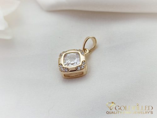 Antyalergiczny wisiorek Goldfilled 20 mm, kolor 18K