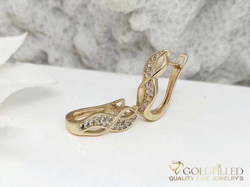 Goldfilled Antyalergiczne Kolczyki 20mm 18K Kolor