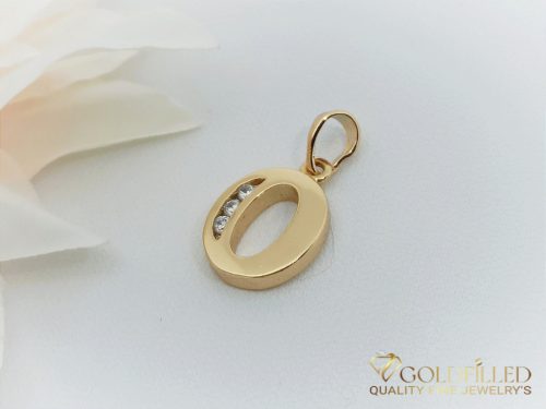 Antyalergiczny wisiorek Goldfilled 23mm, kolor 18K